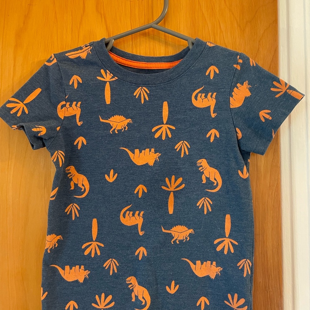 Cat & Jack Blue and Orange Dinosaur Tee